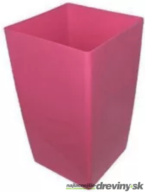 Kvetináč štvorcový rúžový 24 cm x 24 cm x 42,5 cm